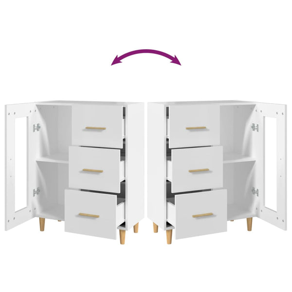Weißes Sideboard Rucnie 69,5x34x90cm (Holz)