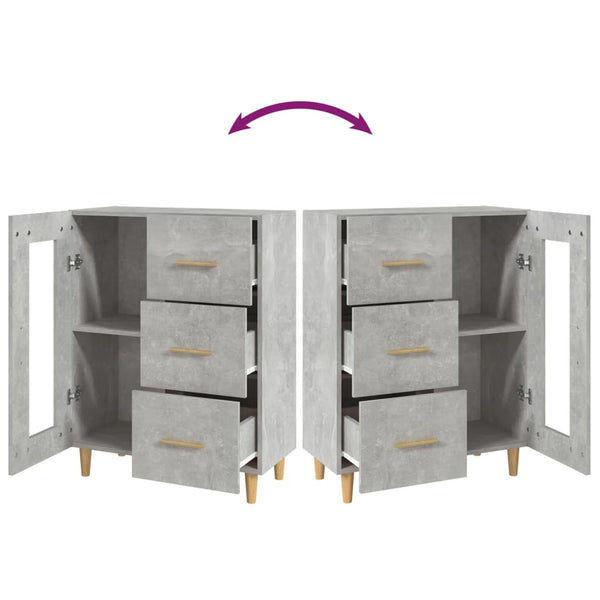 Sideboard Rucnie 69,5x34x90 cm (Holz) in Betonoptik
