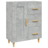 Betongraues Sideboard Dommica 69,5x34x90cm (Holz)