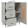Betongraues Sideboard Dommica 69,5x34x90cm (Holz)