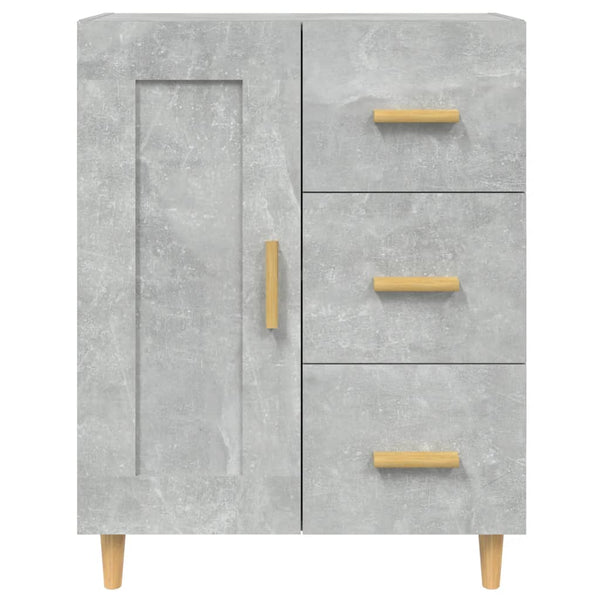 Betongraues Sideboard Dommica 69,5x34x90cm (Holz)