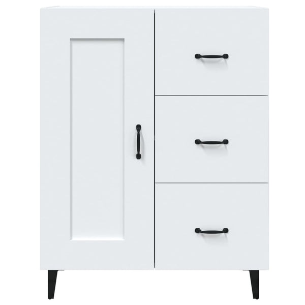 Weißes Sideboard Filora 69,5x34x90cm (Holz)