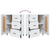 Weißes Sideboard Filora 69,5x34x90cm (Holz)