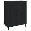 Schwarzes Sideboard Filora 69,5x34x90cm (Holz)