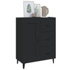Schwarzes Sideboard Filora 69,5x34x90cm (Holz)