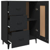 Schwarzes Sideboard Filora 69,5x34x90cm (Holz)