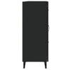 Schwarzes Sideboard Filora 69,5x34x90cm (Holz)