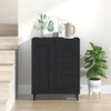 Schwarzes Sideboard Filora 69,5x34x90cm (Holz)