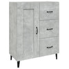 Sideboard Filora 69,5x34x90cm betongrau (Holz)
