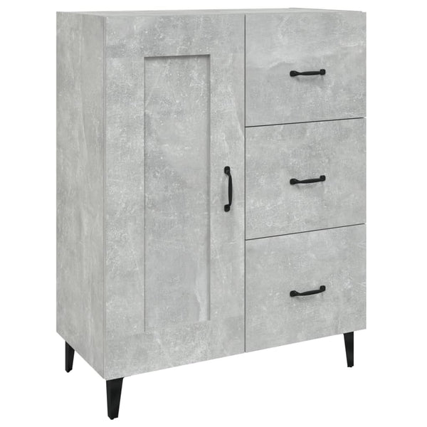 Sideboard Filora 69,5x34x90cm betongrau (Holz)