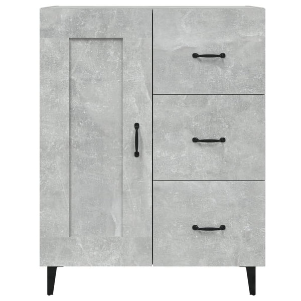 Sideboard Filora 69,5x34x90cm betongrau (Holz)
