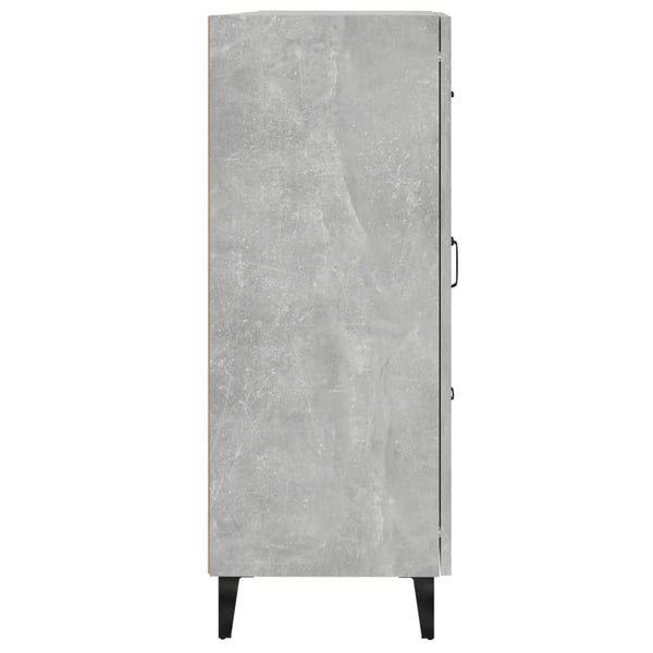 Sideboard Filora 69,5x34x90cm betongrau (Holz)
