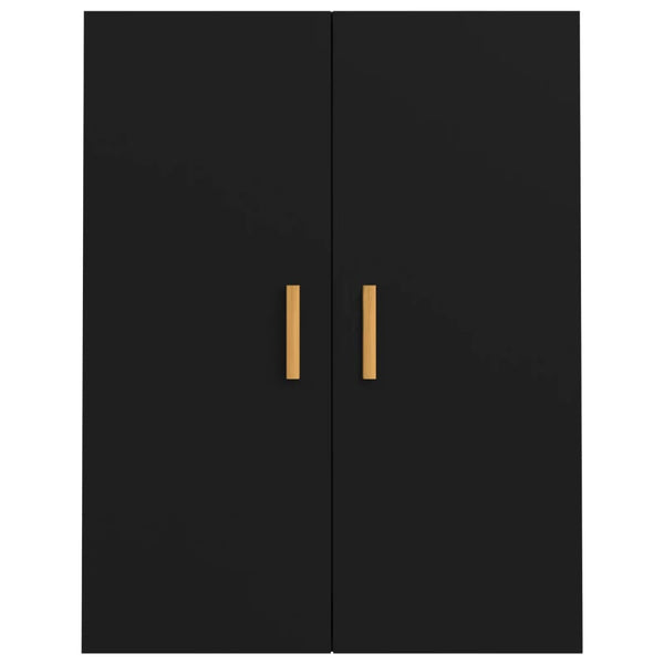 Schwarzer Hängewandschrank Jozsef 69,5x34x90cm