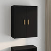 Schwarzer Hängewandschrank Jozsef 69,5x34x90cm