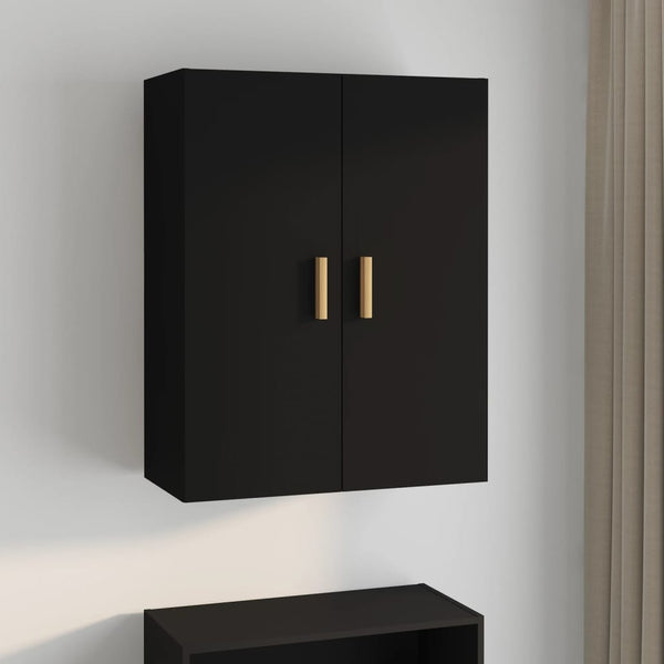 Schwarzer Hängewandschrank Jozsef 69,5x34x90cm