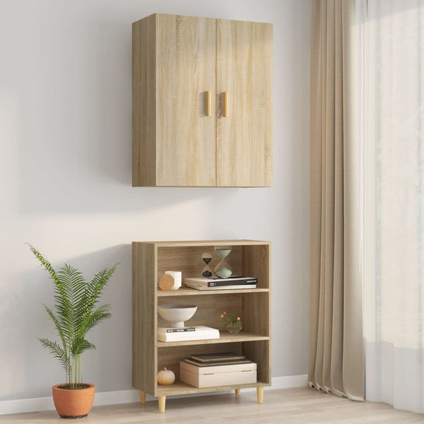 Sonoma-Eiche Hängewandschrank Jozsef 69,5x34x90cm
