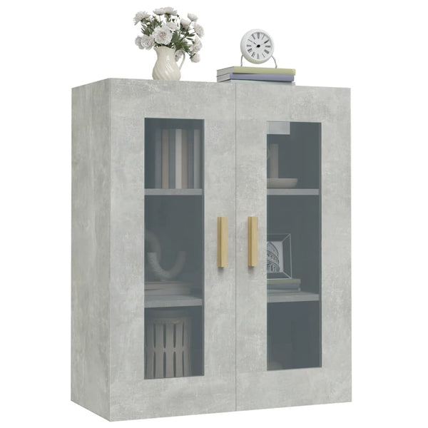 Hängeschrank Lugenia 69,5x34x90cm in Betongrau