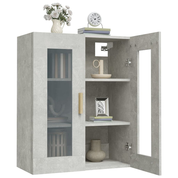 Hängeschrank Lugenia 69,5x34x90cm in Betongrau