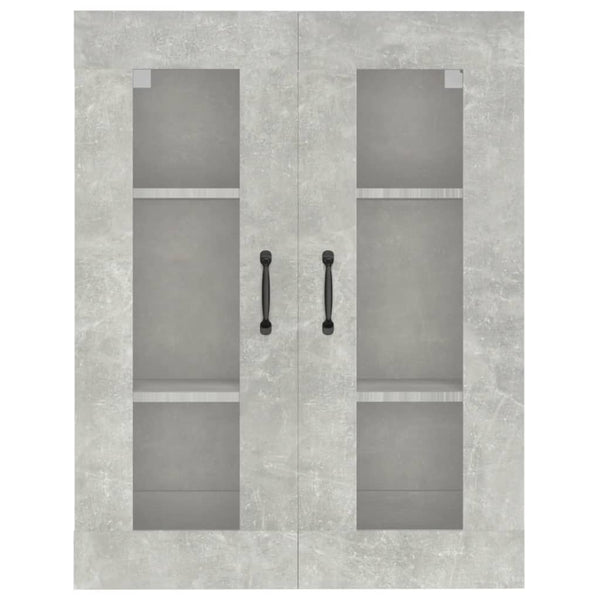 Betongrauer Hängeschrank Orasului 69,5x34x90cm