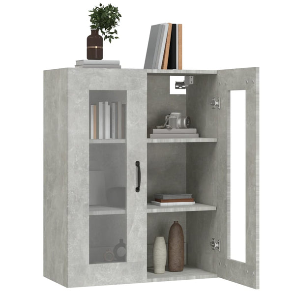 Betongrauer Hängeschrank Orasului 69,5x34x90cm