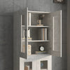 Betongrauer Hängeschrank Orasului 69,5x34x90cm