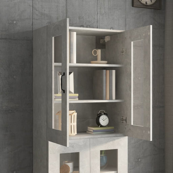 Betongrauer Hängeschrank Orasului 69,5x34x90cm