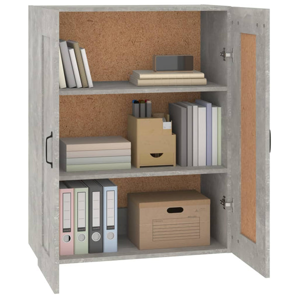 Betongrauer Hängeschrank Voitic 69,5x32,5x90cm