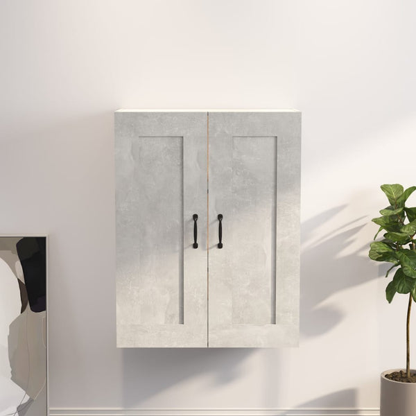 Betongrauer Hängeschrank Voitic 69,5x32,5x90cm