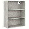 Hängender Wandschrank Balacescu 69,5x32,5x90cm in Betongrau