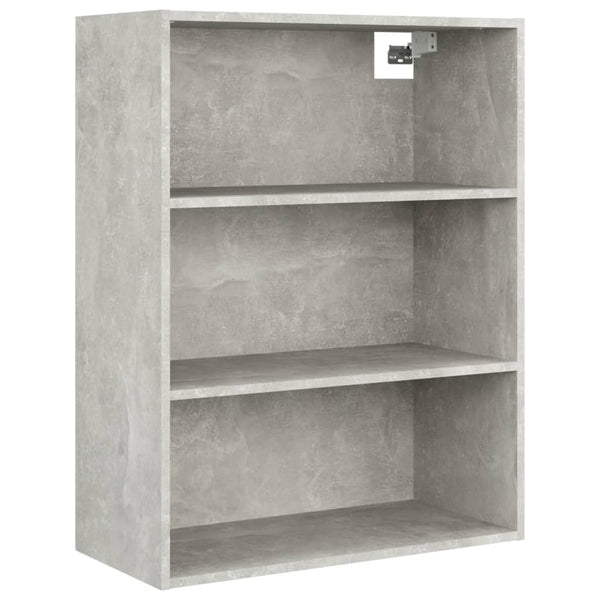 Hängender Wandschrank Balacescu 69,5x32,5x90cm in Betongrau