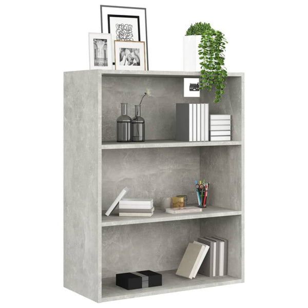 Hängender Wandschrank Balacescu 69,5x32,5x90cm in Betongrau