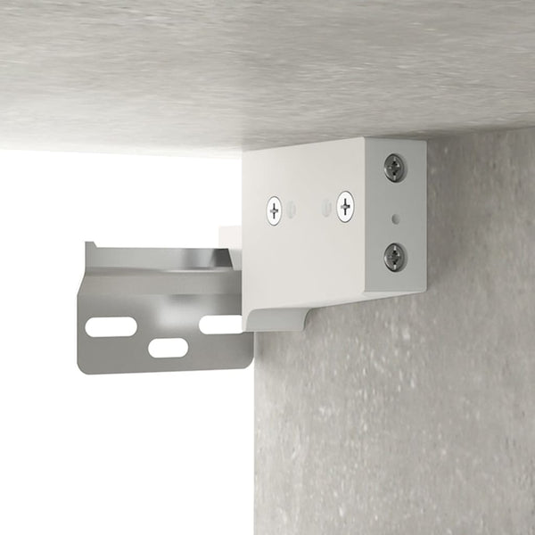 Hängender Wandschrank Balacescu 69,5x32,5x90cm in Betongrau