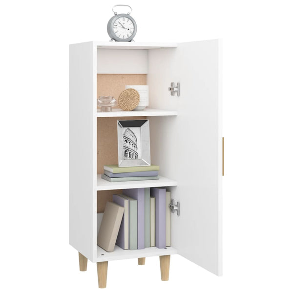 Weißes Sideboard Dumutru 34,5x34x90cm (Holz)