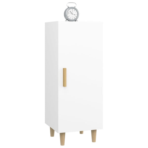 Weißes Sideboard Dumutru 34,5x34x90cm (Holz)