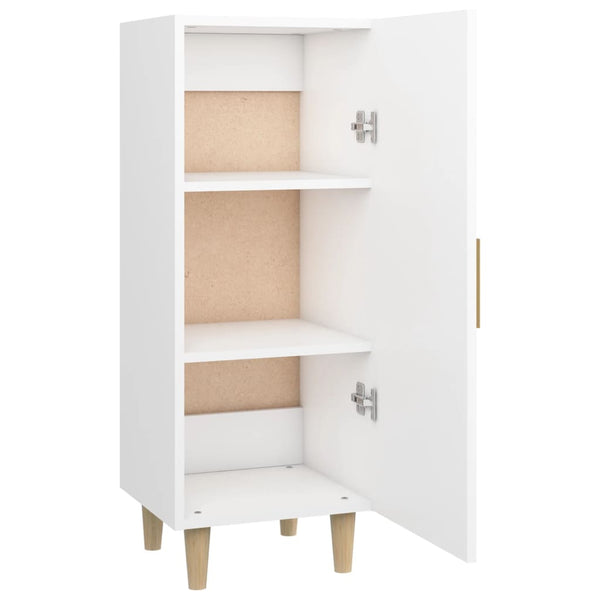 Weißes Sideboard Dumutru 34,5x34x90cm (Holz)