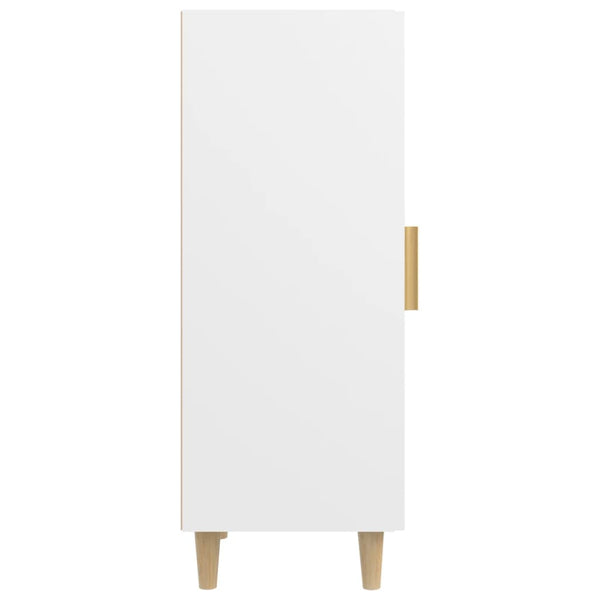 Weißes Sideboard Dumutru 34,5x34x90cm (Holz)