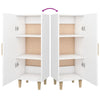 Weißes Sideboard Dumutru 34,5x34x90cm (Holz)