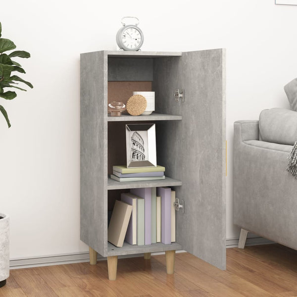 Sideboard Dumutru Betongrau 34,5x34x90cm (Holz)