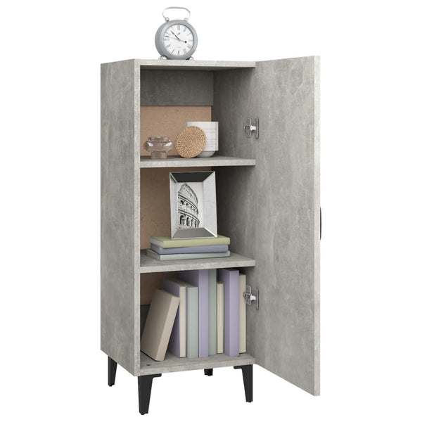 Betongraues Sideboard Rigu 34,5x34x90cm (Holz)