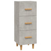 Betongraues Sideboard Konner 34,5x34x90cm (Holz)