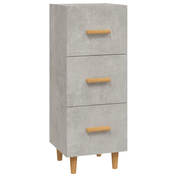 Betongraues Sideboard Konner 34,5x34x90cm (Holz)