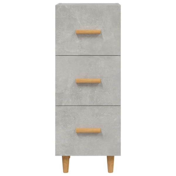 Betongraues Sideboard Konner 34,5x34x90cm (Holz)