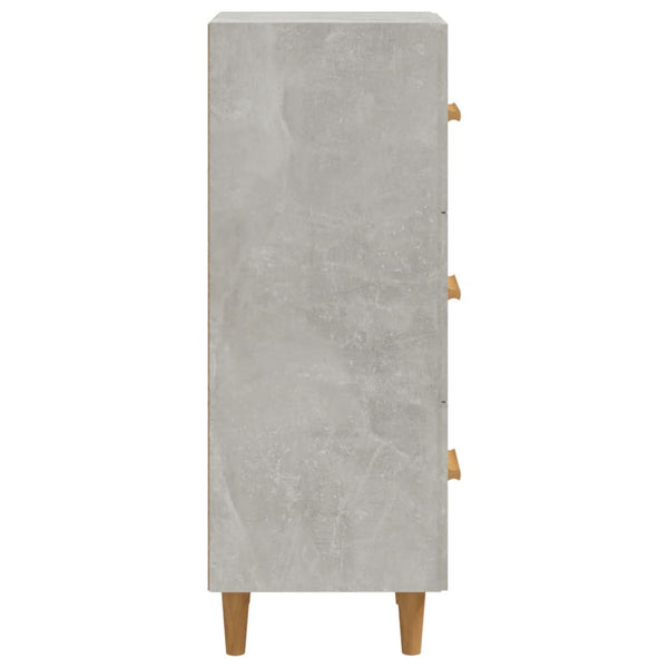 Betongraues Sideboard Konner 34,5x34x90cm (Holz)