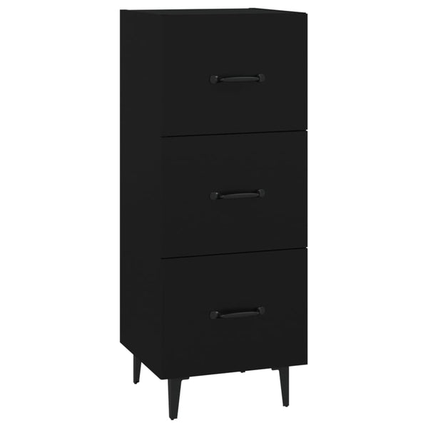 Schwarze Kommode Patrache 34,5x34x90cm (Holz)