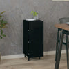 Schwarze Kommode Patrache 34,5x34x90cm (Holz)