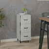 Betongraues Sideboard Patrache 34,5x34x90cm (Holz)