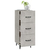 Betongraues Sideboard Patrache 34,5x34x90cm (Holz)