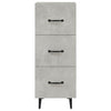 Betongraues Sideboard Patrache 34,5x34x90cm (Holz)