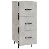 Betongraues Sideboard Patrache 34,5x34x90cm (Holz)