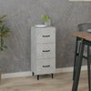 Betongraues Sideboard Patrache 34,5x34x90cm (Holz)